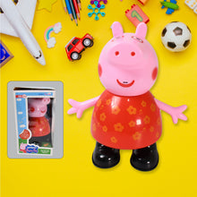 Pig Children Play toy, Pretend Play Toy Fun Gift for Kids, Movable Hands, Legs Pig Pretend Play Toy Set for Kids Children with Soft Rubber Material (1 Pc / Battery Not included)