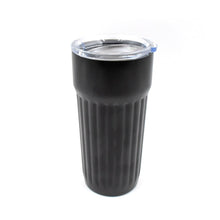 Travel mug with double-wall insulation for coffee and tea.