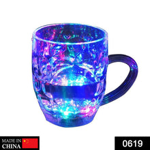 Colorful LED glass cup with flashing lights.