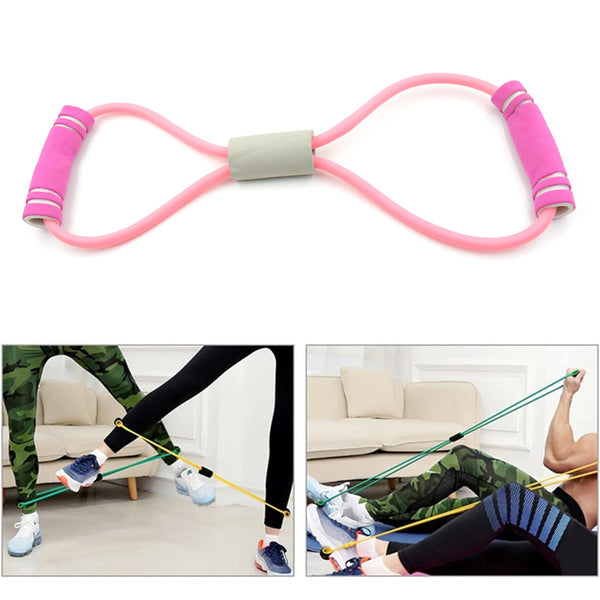 Resistance loop bands for yoga and fitness training.