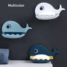 Double-layer adhesive soap holder in fish shape