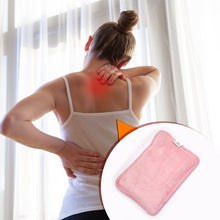 Electric heating pad, detailed view, for pain relief