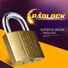 Strong padlock with key for lockers and storage units