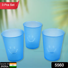 Plastic Tumblers Lightweight Cups / Glass Reusable Drinking Cups Restaurant Cups Dishwasher Safe Beverage Tumblers Glasses for Kitchen Water Transparent Glasses 3 pc Set