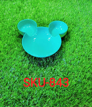 Divided Mickey-shaped plate for snacks