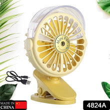 Clip Desk Fan Portable Wind Desktop Table Cooling Fan in Single Button, Adjustment Mini Personal Fan for Home Desktop Office Car Indoor Outdoor Travel (Battery Not Include)